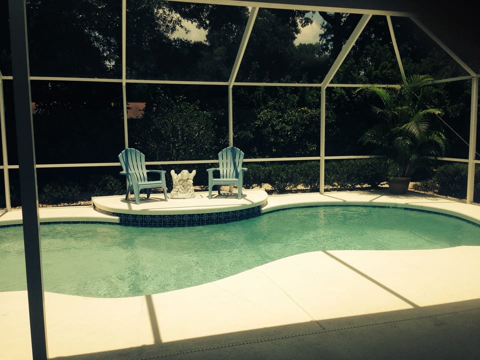 salt water solar heated pool