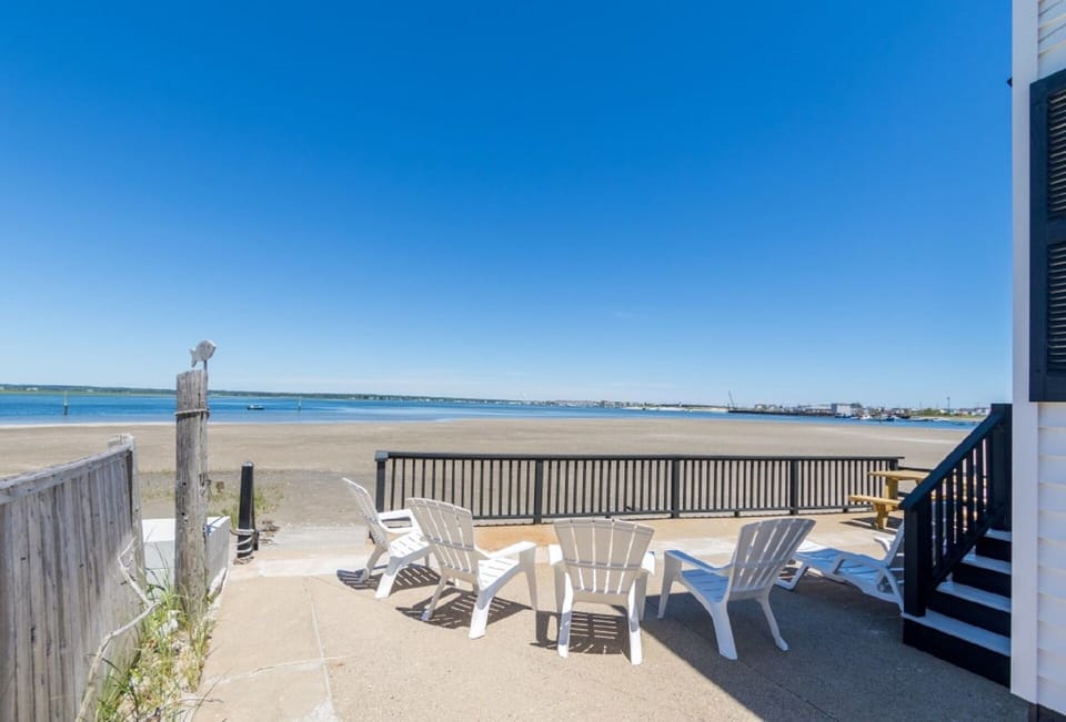 Patio area at low tide