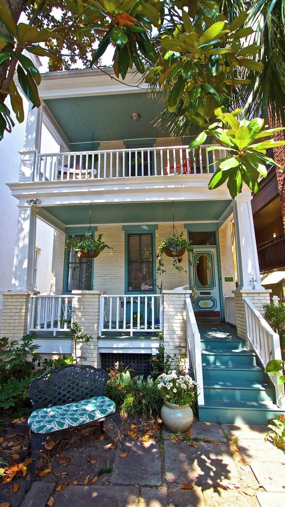 The Ginger Lily's grand front porch, perfect for conversation and book reading