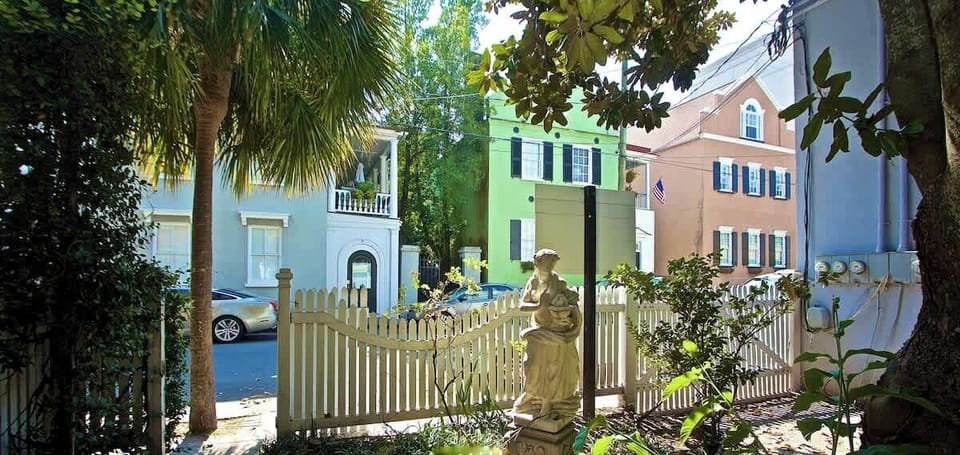 Your adorable little street is friendly and walkable. Filled with historic Charleston architecture and a block away from all King st has to offer.
