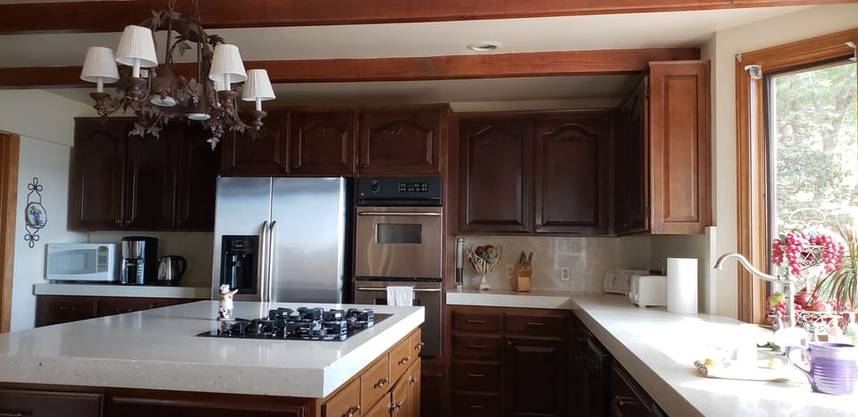 gourmet kitchen with island 