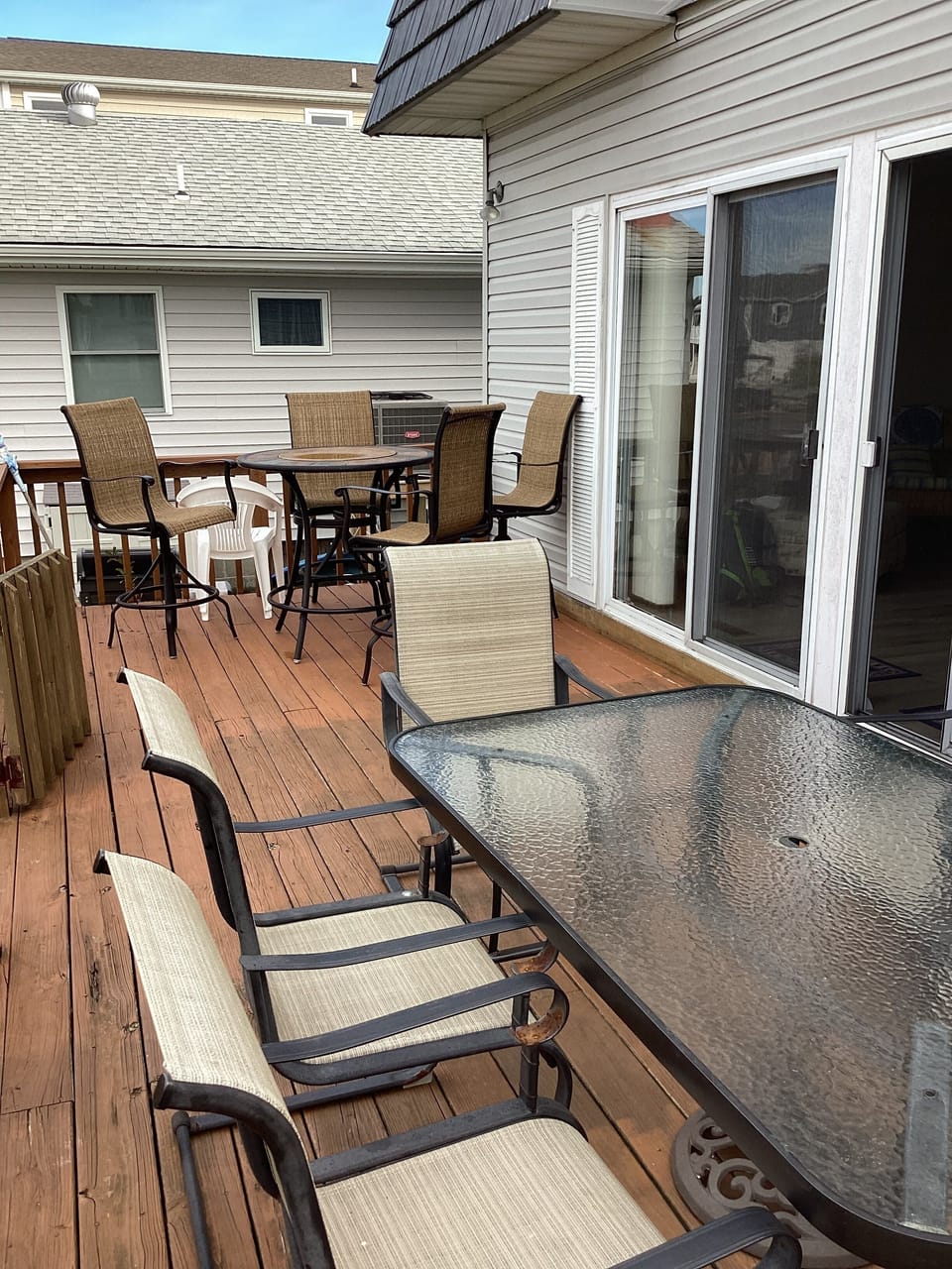 Deck overlooking canal