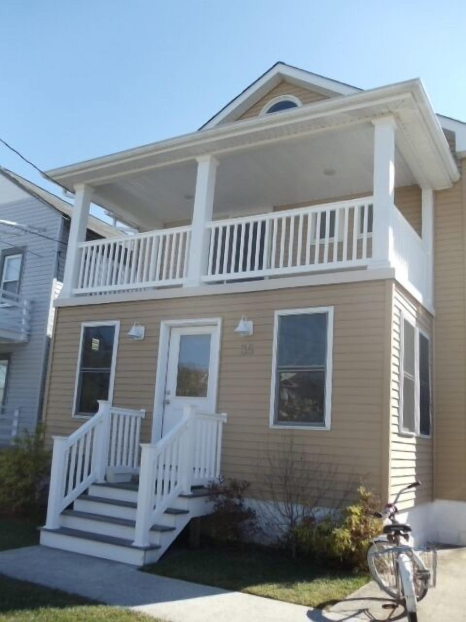 Front of House - Asbury Rd. - View of 2nd Flr Deck