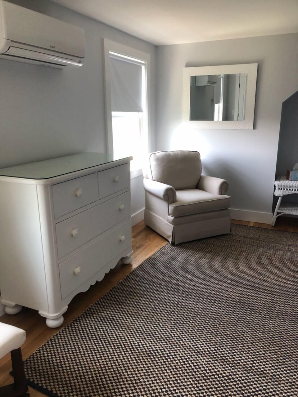 Comfortable seating and great beds throughout . 