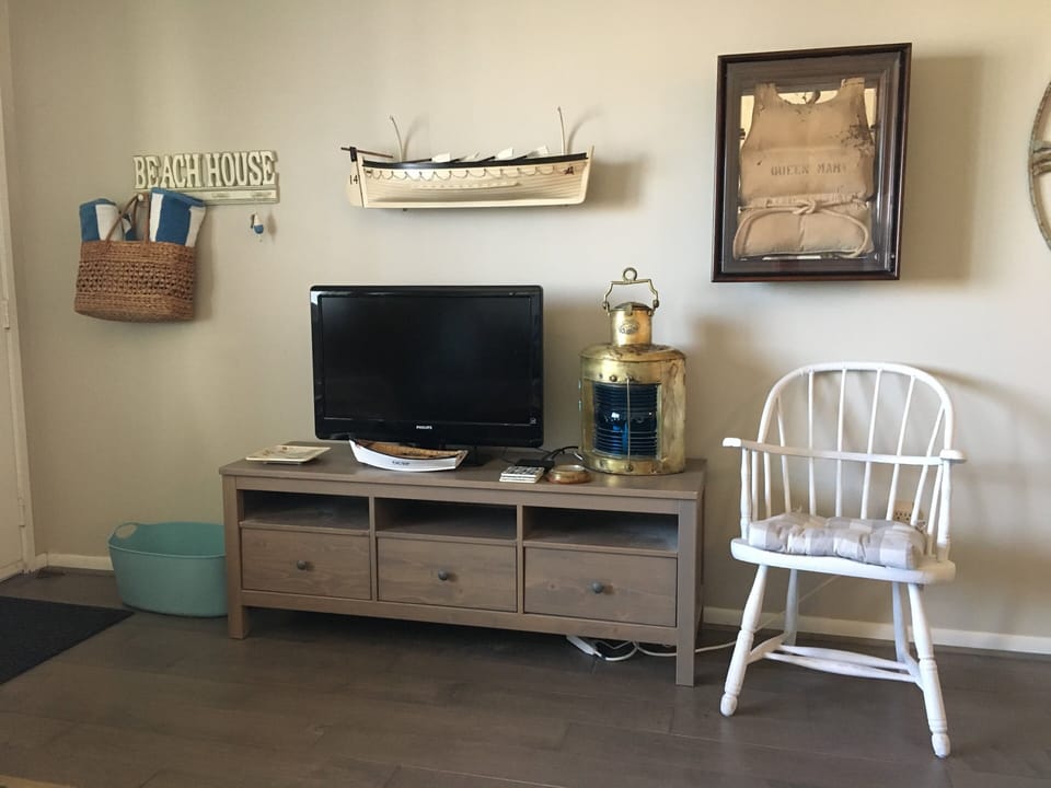 Entertainment center and nautical decor