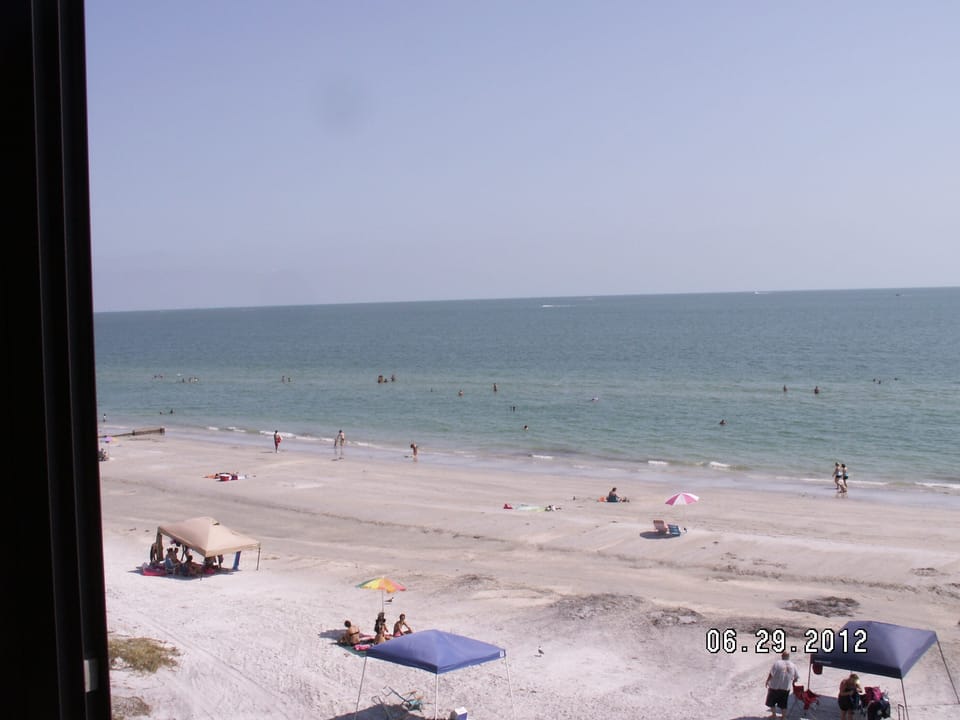 Beach view from the balcony.