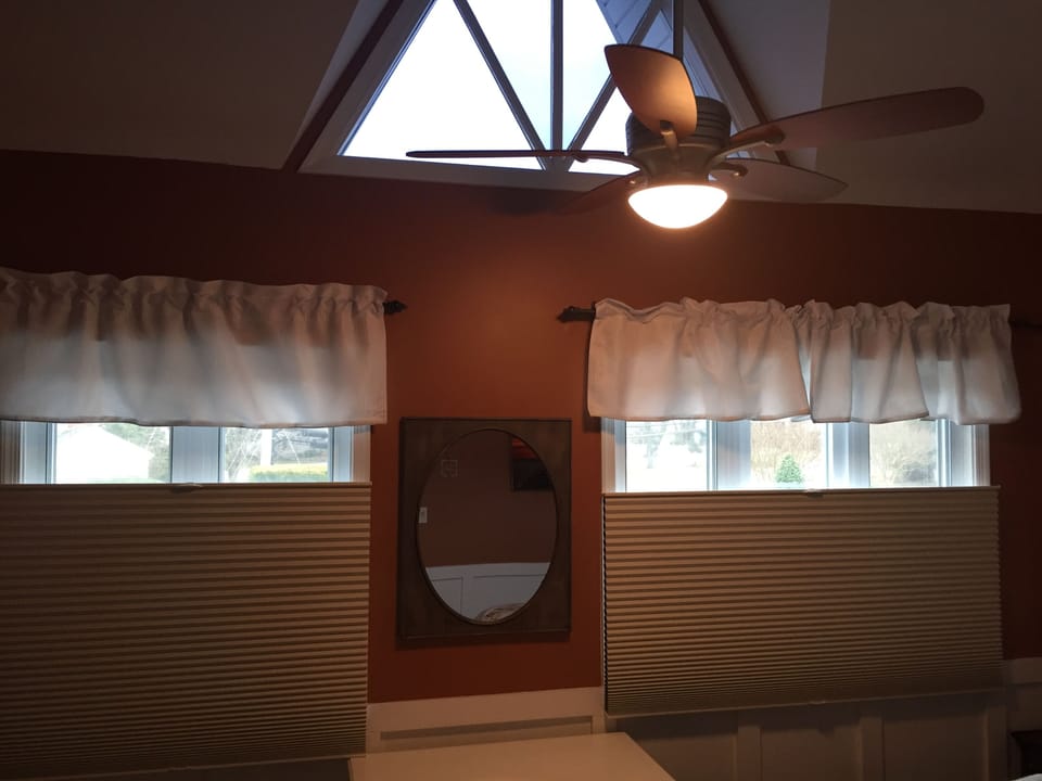 Master Bedroom -Great light and Ceiling Fan