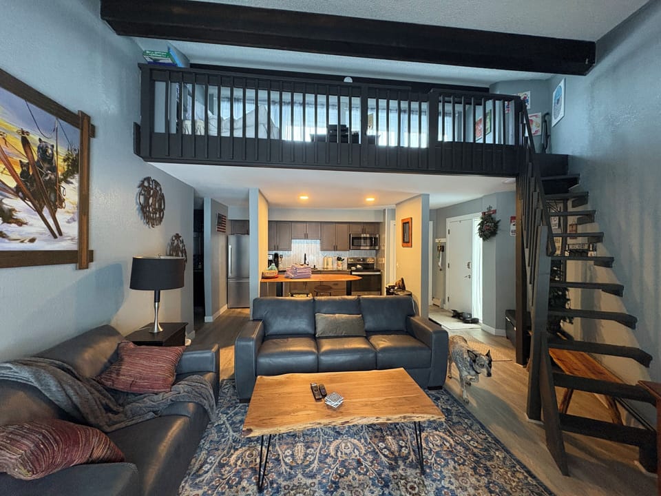 Front view of the living area