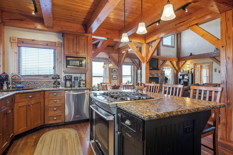 Fully stocked kitchen