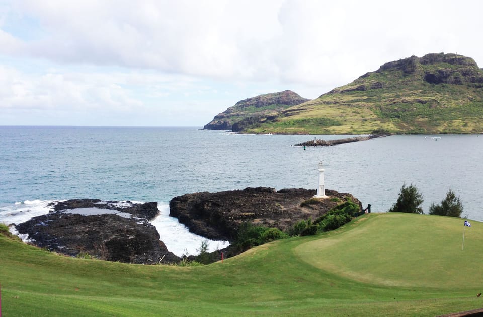 View from Kauai Lagoons Golf Course