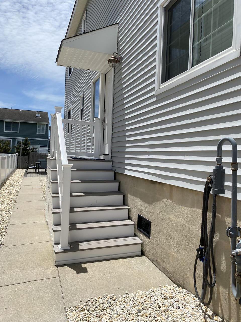 Side entrance -- stairs replaced in 2021.