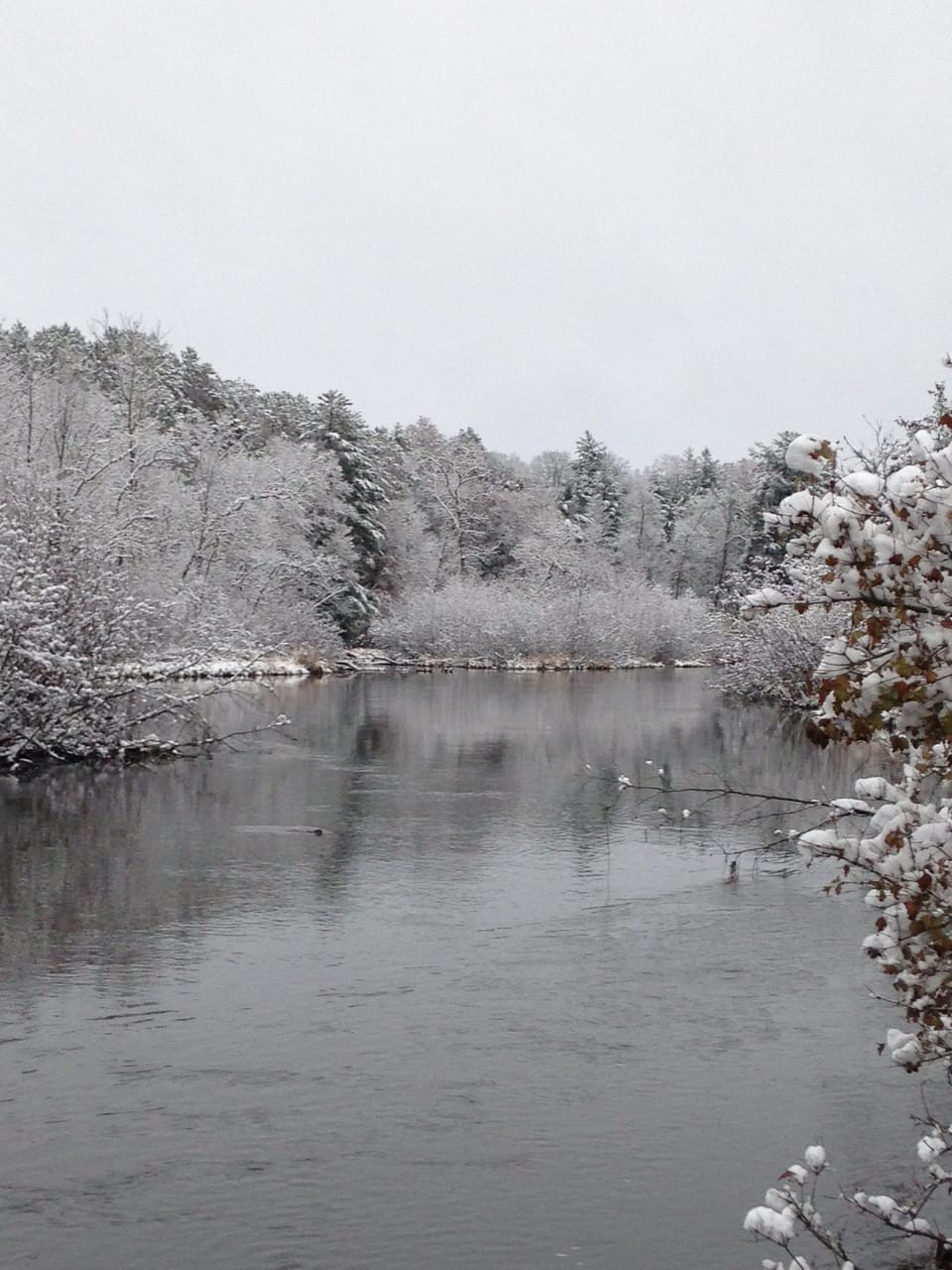 Looking upstream of the Yellow River, November 2017