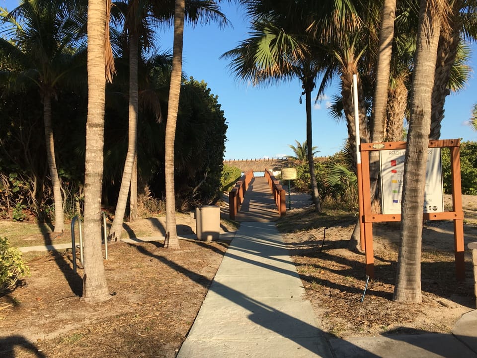 Entryway to fun in the sun! Walkway to the gorgeous, white sand beach.
