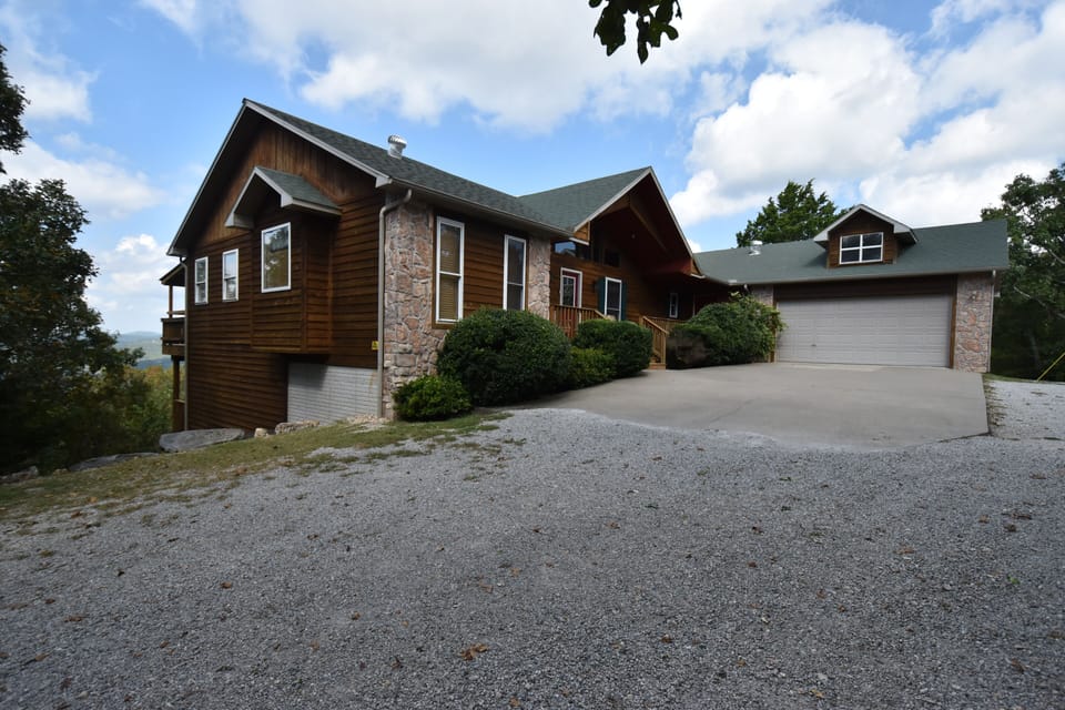 Home front - parking and garage 