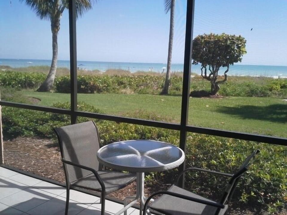 Ahhh!  The backyard is all yours and just steps to the sandy, sunny beach.