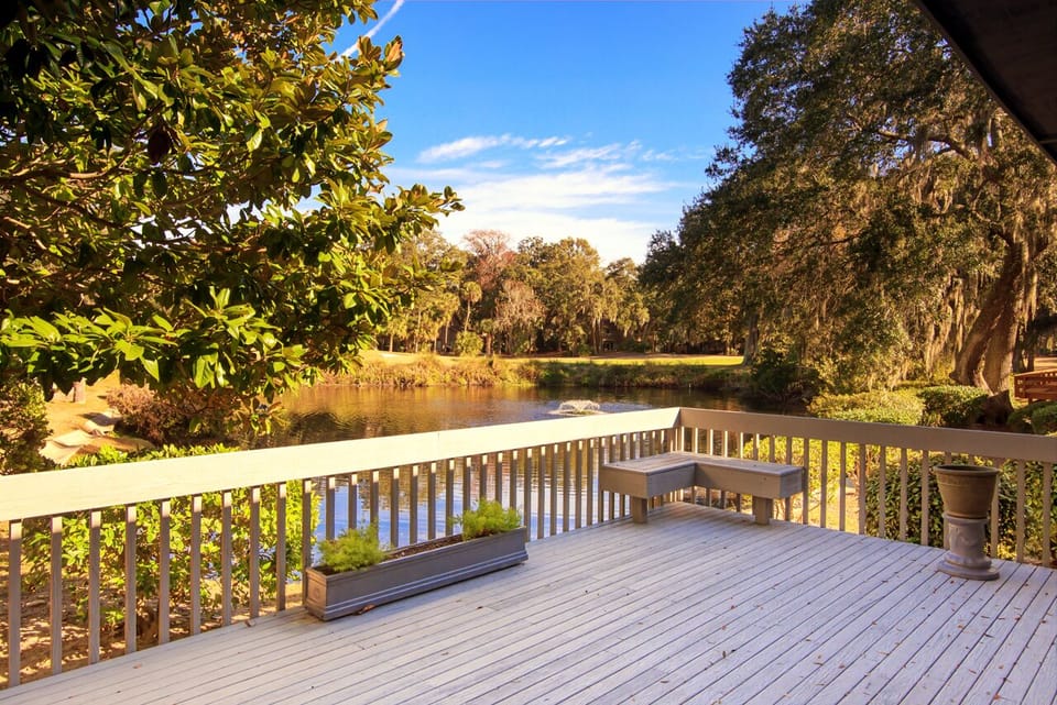 Relax on our large deck