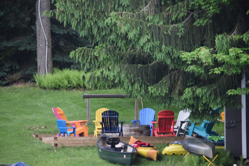 Fire pit from the water