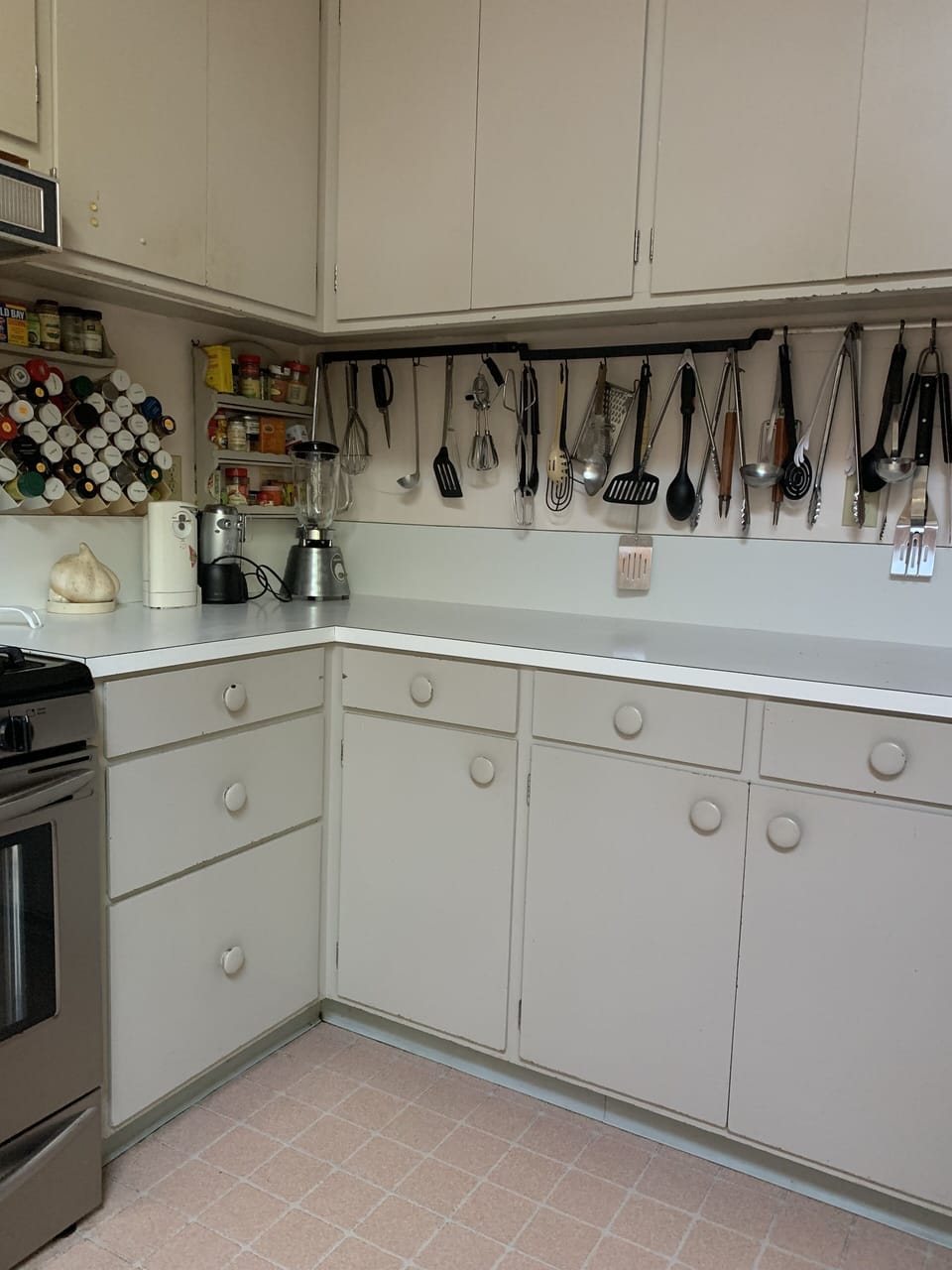stocked with spices and just about every implement you could need!