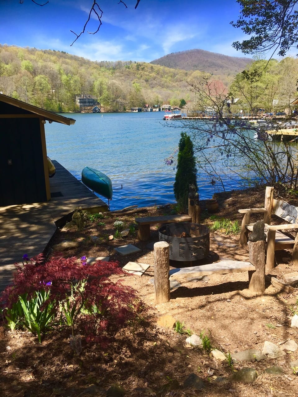 Roast marshmallows by the lakeside Firepit or just enjoy the view!