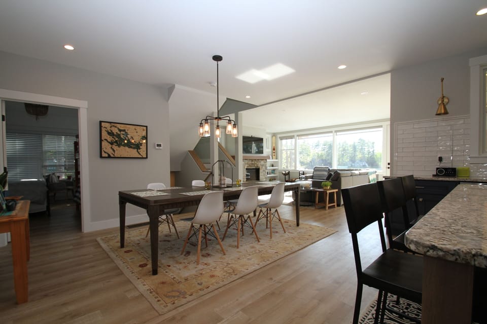 Kitchen and dining table - seats 8