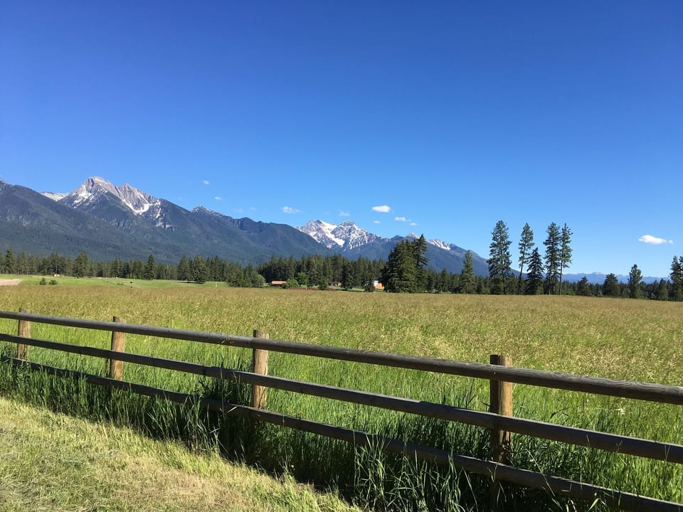 The beautiful Mission Mountains.