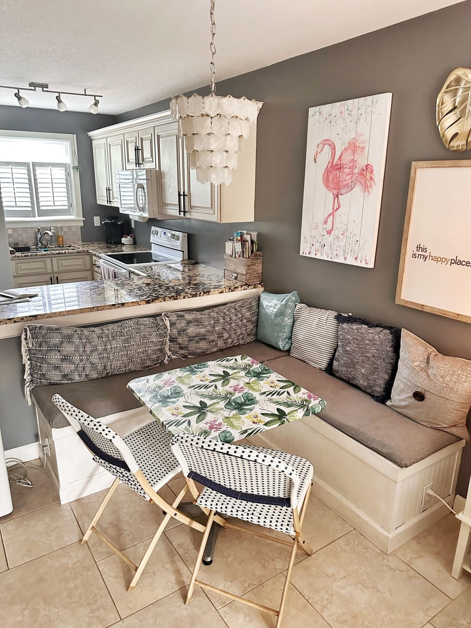 Comfy breakfast nook