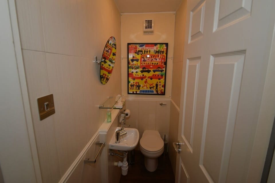 Toilet and hand basin