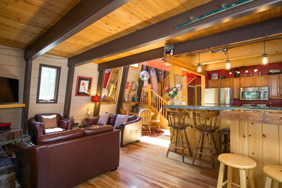 Downstairs living area/bar