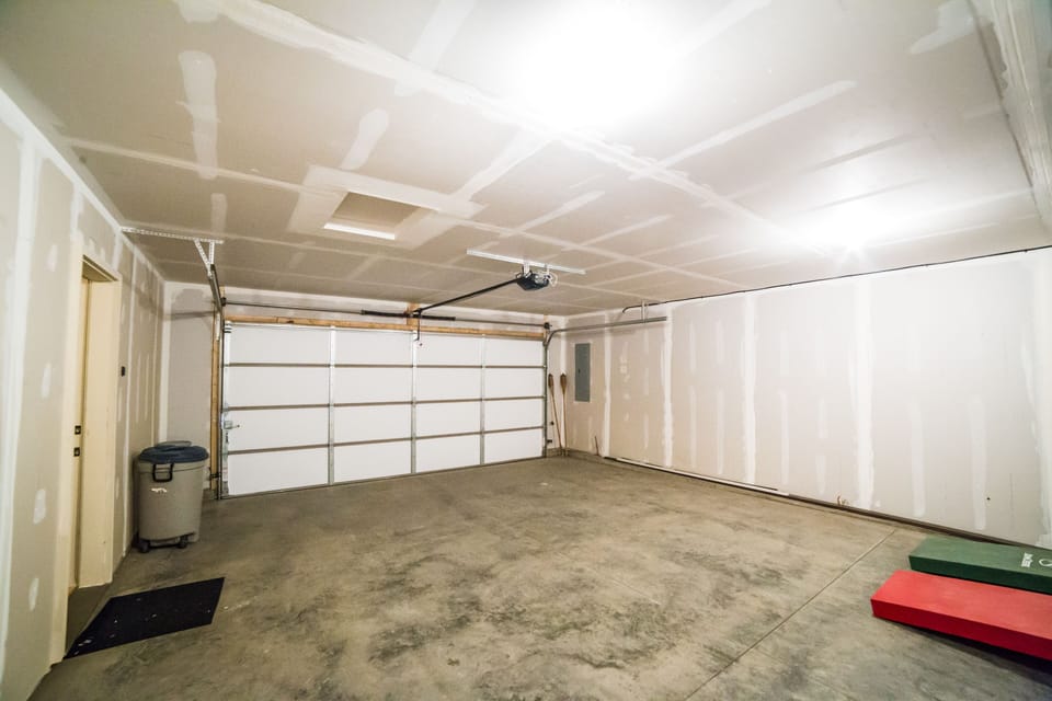 Large double garage