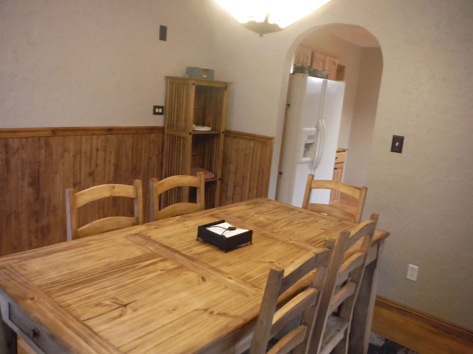 Dining Area with access to back patio and grill