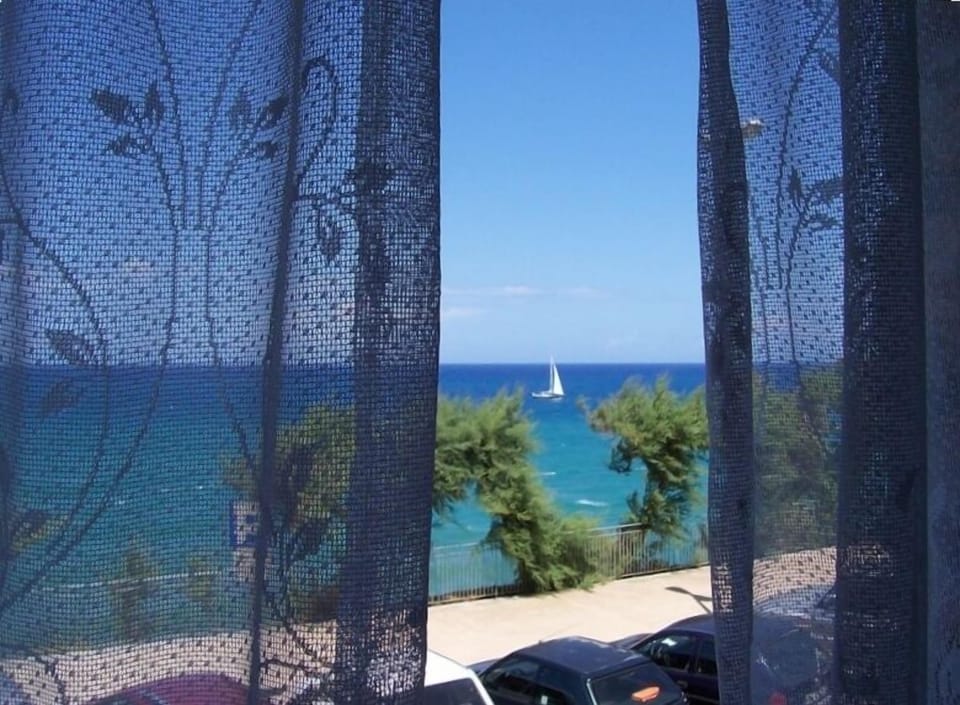 Enjoy this unobstructed ocean view from the living room window!