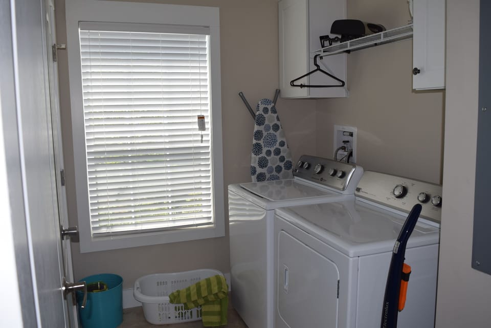 Not that we want to do laundry, but it's there if you need it!