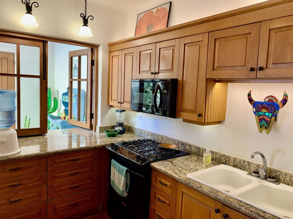 We love to cook, so enjoy our fully equipped kitchen!