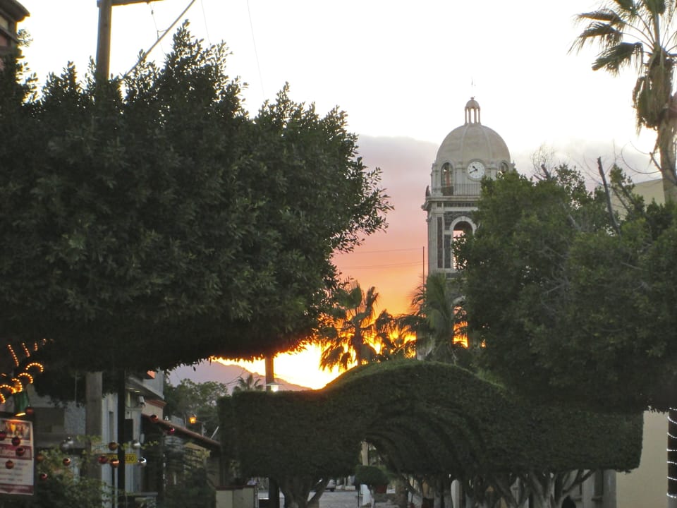 The Loreto Mission  across from one of our favorite restaurants, "Mi Loreto."