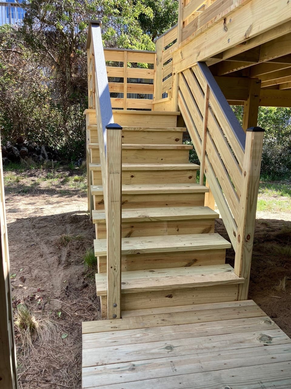New Steps up to the New Deck