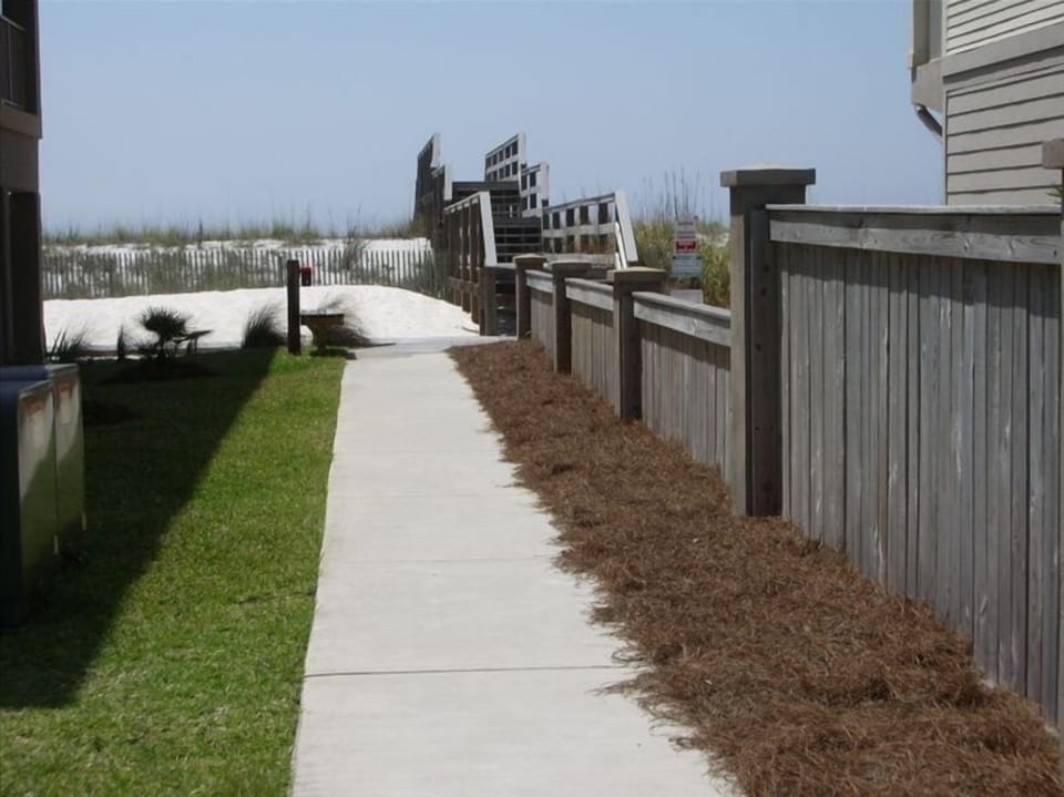 Dunes crossover for easy beach access.