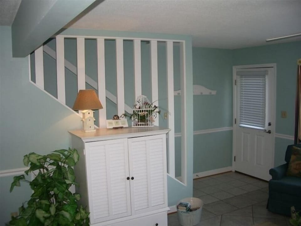 Bedrooms upstairs for quite napping.