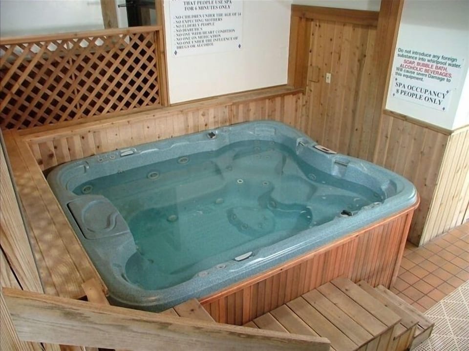 You are welcome to use our hot tub located in the rec building