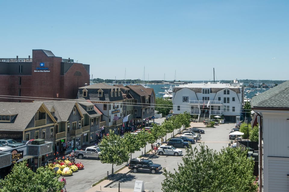 View of Newport Harbor from front bedroom window.