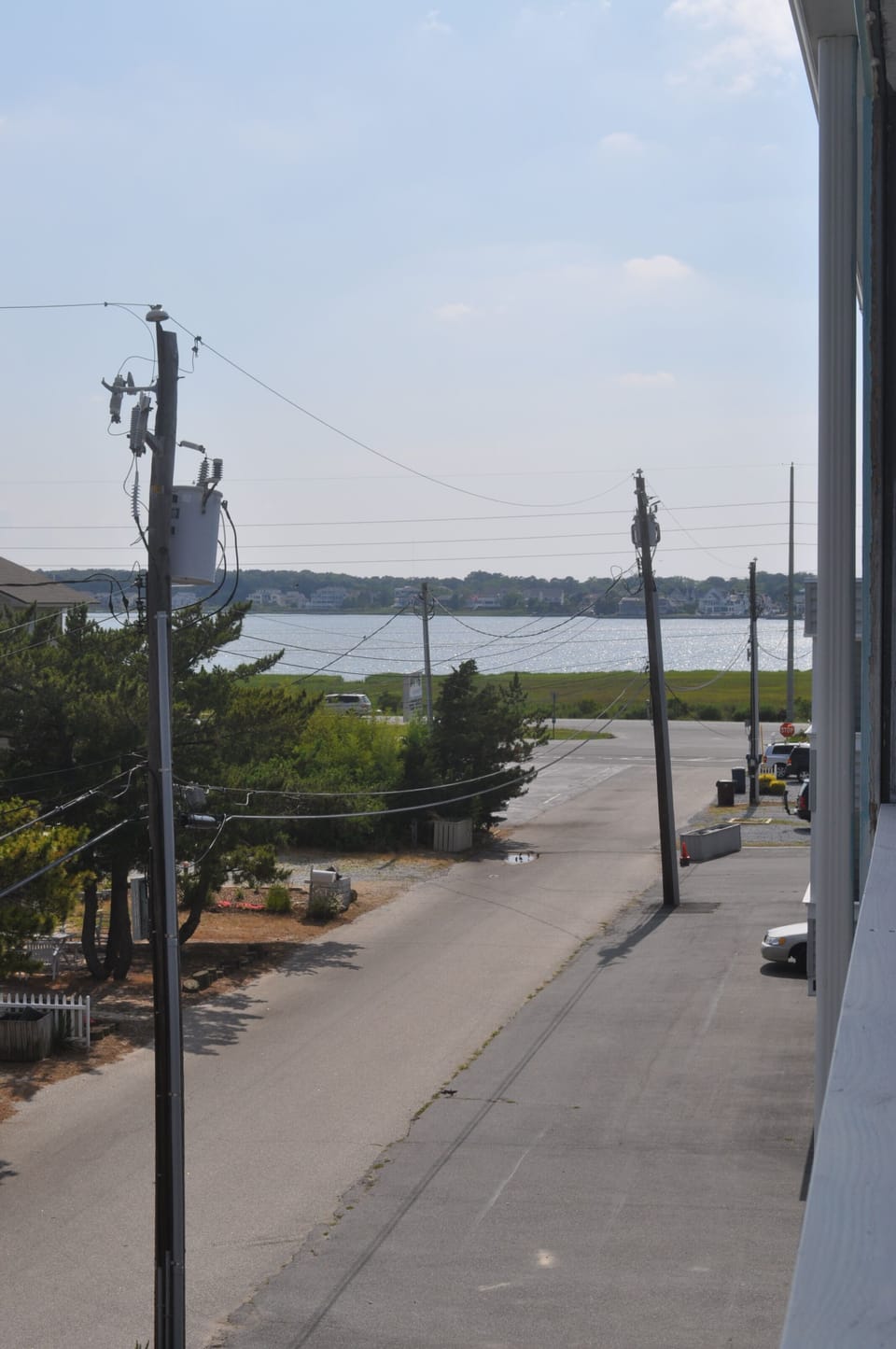 Partial view of bay from deck
