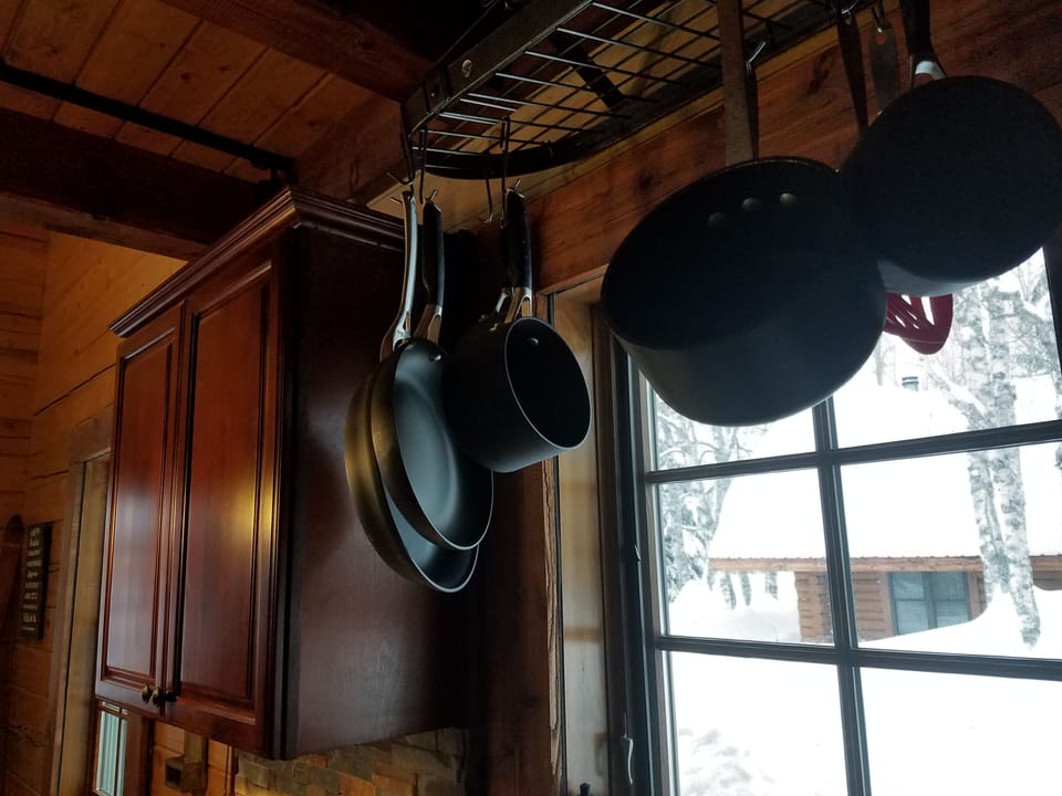 Plenty of cooking pans