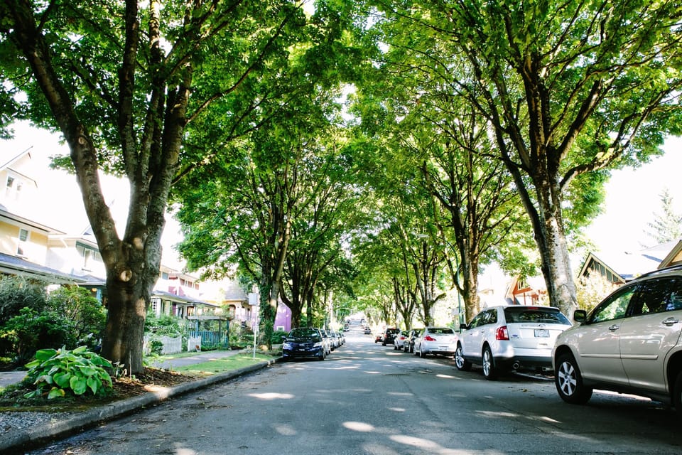 Quite living in the center of the city
