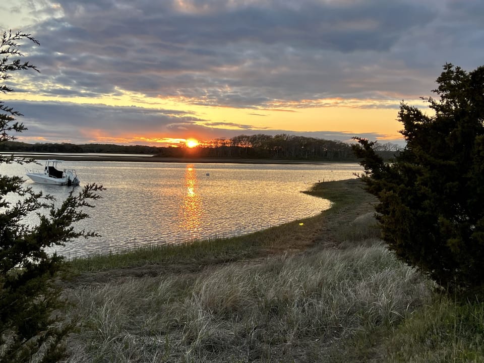 sunset at Louse Point