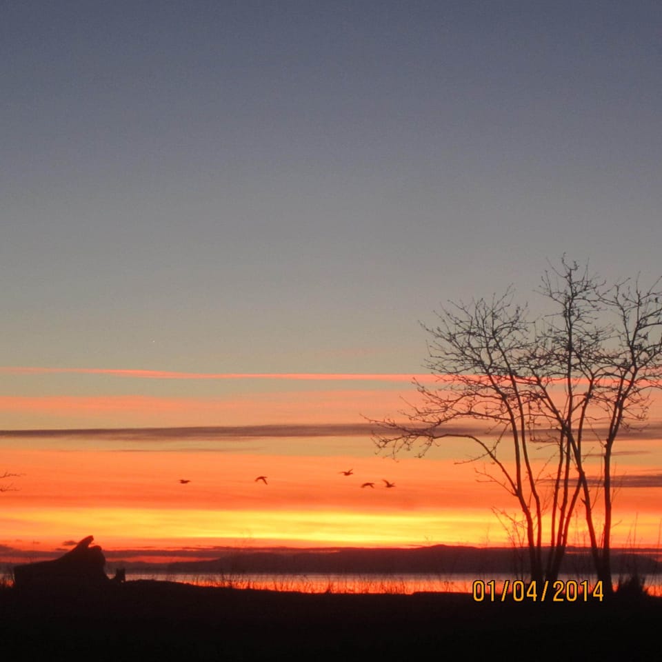Winding down a busy day at the beach