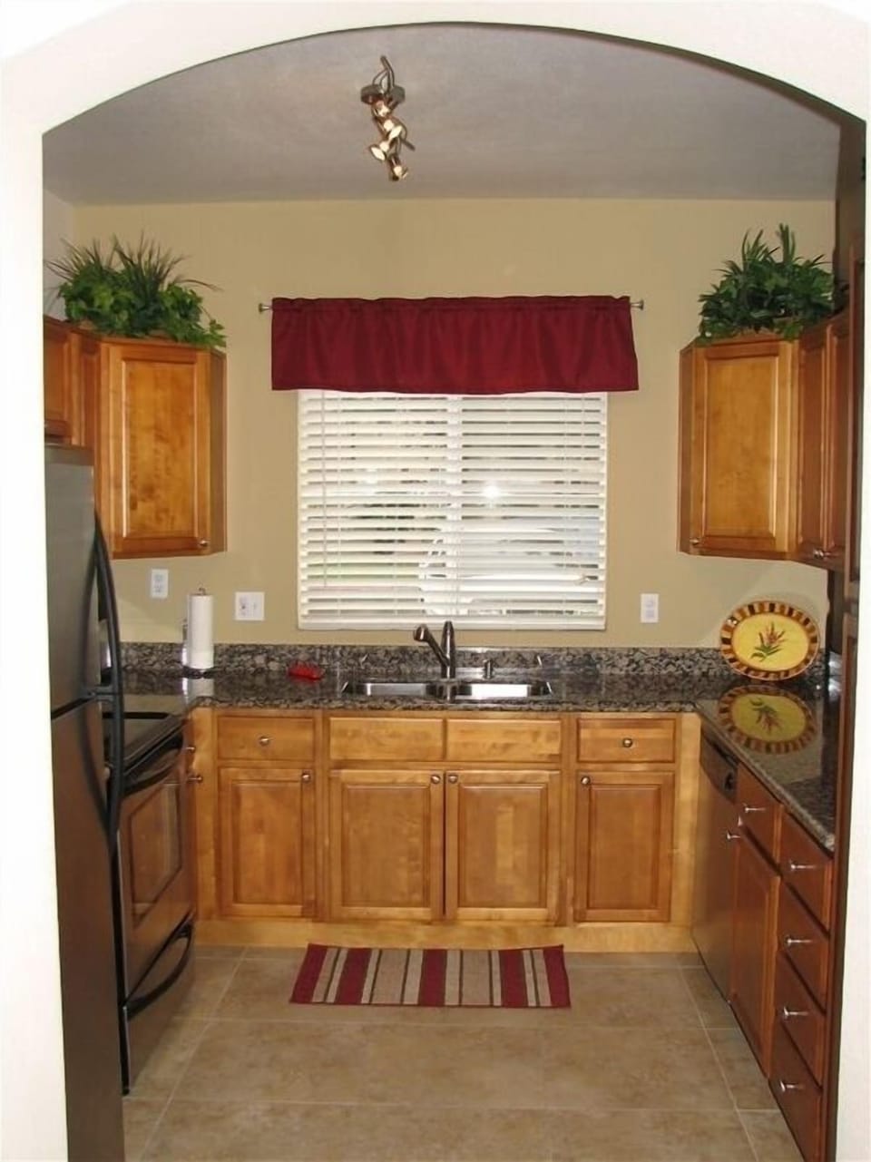 Fully stocked kitchen with all the conveniences of home.