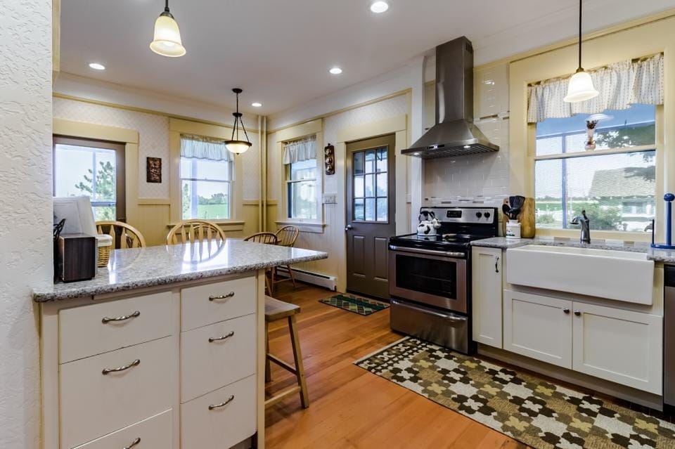 Updated kitchen area