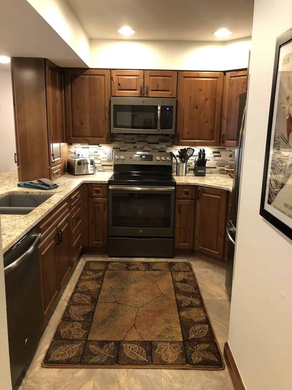 Newly remodeled kitchen.