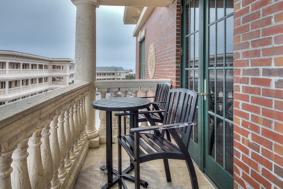 Shared balcony for morning coffee and the spectacular sunsets 30A promises