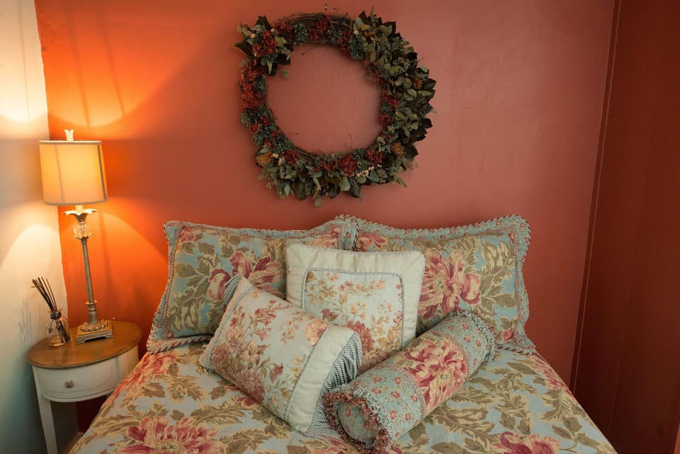 Queen size plush bed