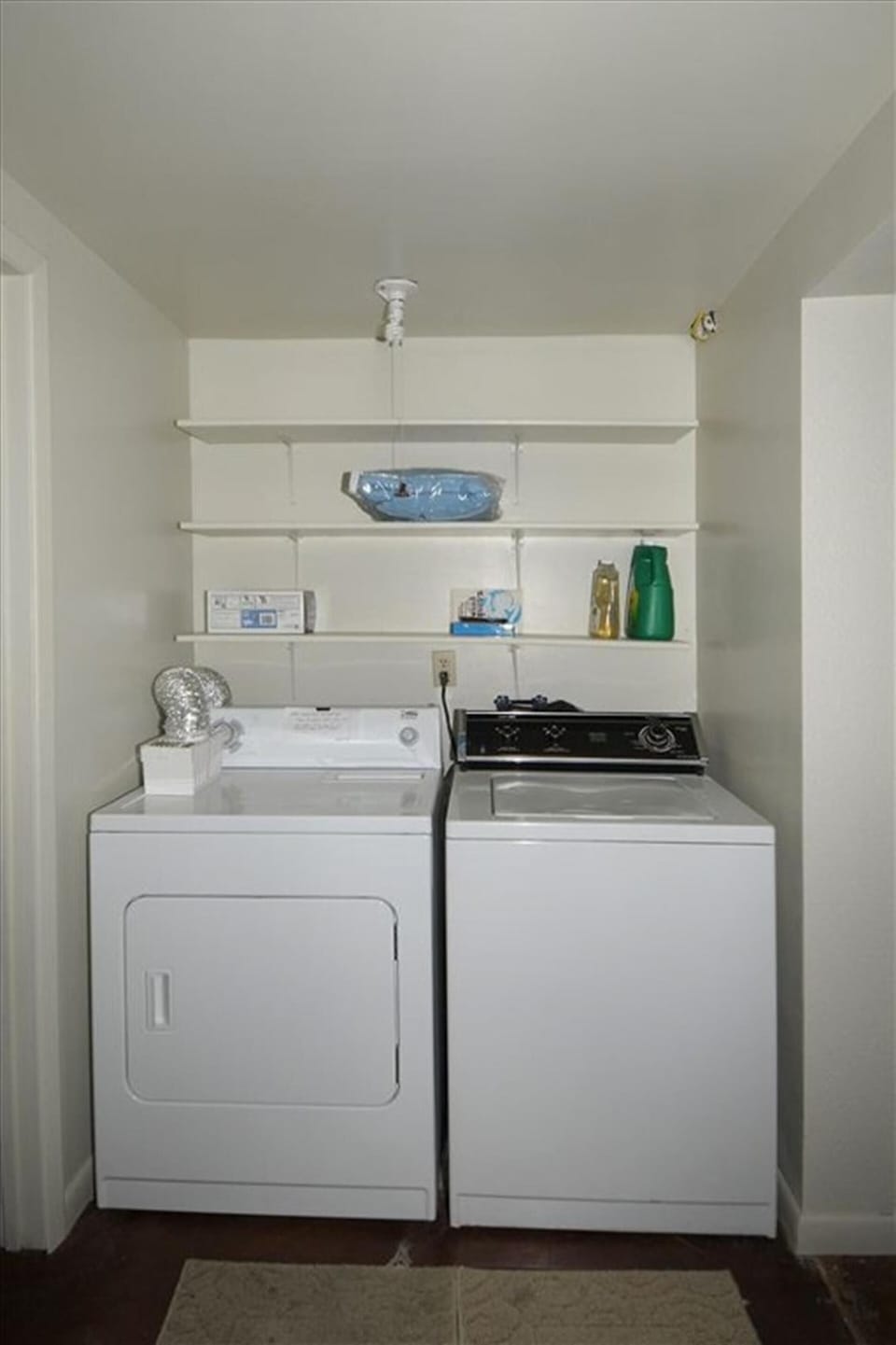 Laundry Room Full Washer and Dryer Detergents, Bleach, Softeners supplied